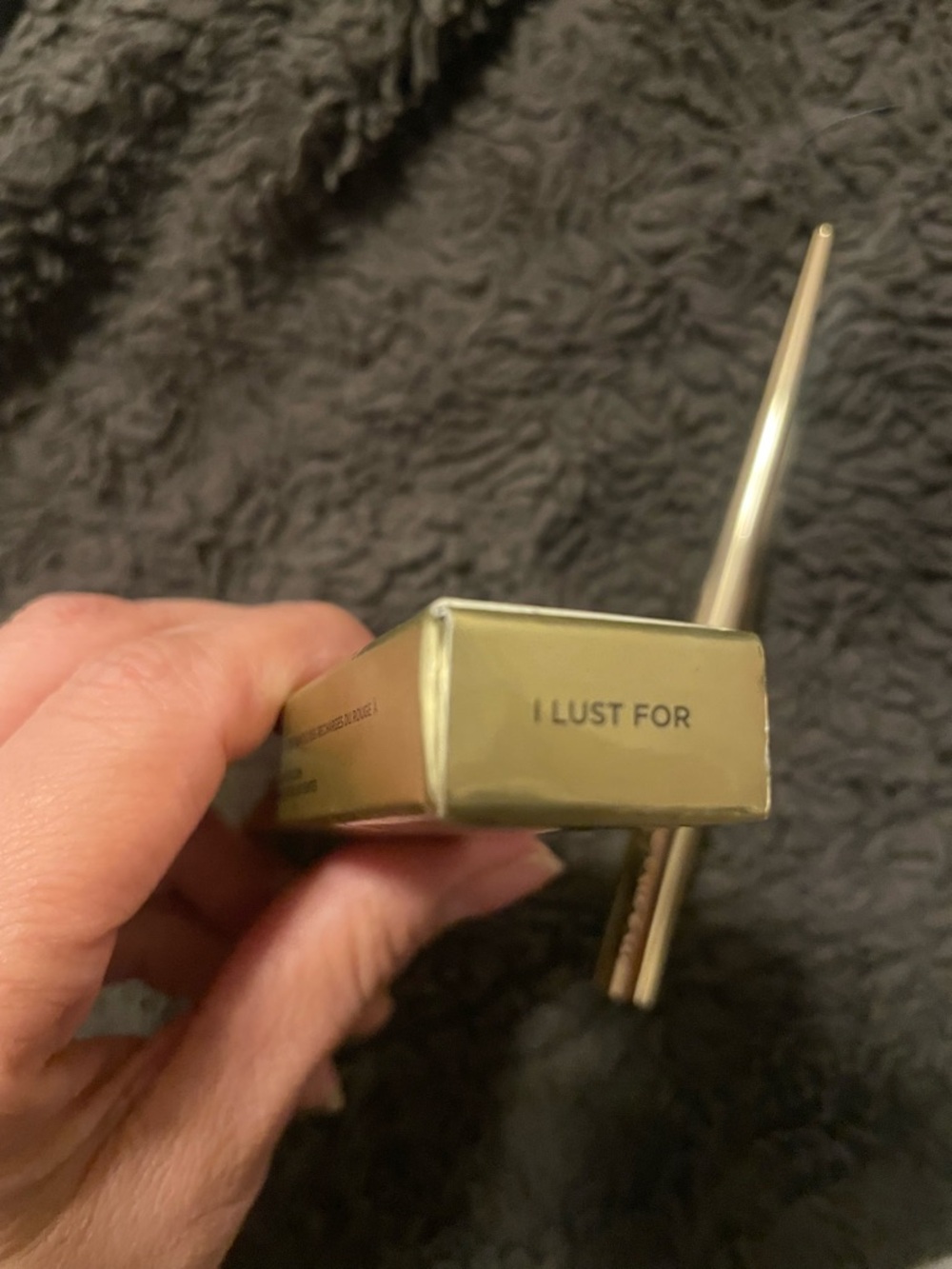 New Hourglass Confession Ultra Slim Lipstick - shade I lust for. Gold packaging - Picture 2 of 3